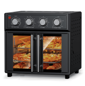W1002P401138 Bread Machine Oven 26QT Large Capacity French Double Door Air Fryer 1700w 7 Preset Menus 7-in-1 Multifunctional for baking, baking W1002P401138 Bread Machine Oven 26QT Large Capacity French Double Door Air Fryer 1700w 7 Preset Menus 7-in-1 Multifunctional for baking, baking