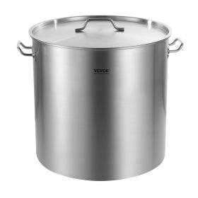 100QT Stainless Steel Stockpot Cooking Kitchen Sauce Pot with Basket Lid Handle 100QT Stainless Steel Stockpot Cooking Kitchen Sauce Pot with Basket Lid Handle