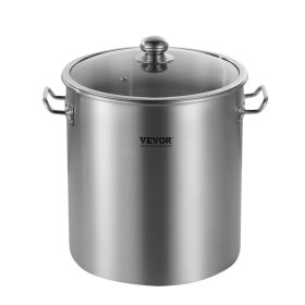 24QT Stainless Steel Stockpot Cooking Kitchen Sauce Pot with Lid Handle 24QT Stainless Steel Stockpot Cooking Kitchen Sauce Pot with Lid Handle