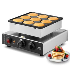 VEVOR 9PCS 76mm Dutch Pancake Maker Commercial Dorayaki Baker 850W Non-stick VEVOR 9PCS 76mm Dutch Pancake Maker Commercial Dorayaki Baker 850W Non-stick